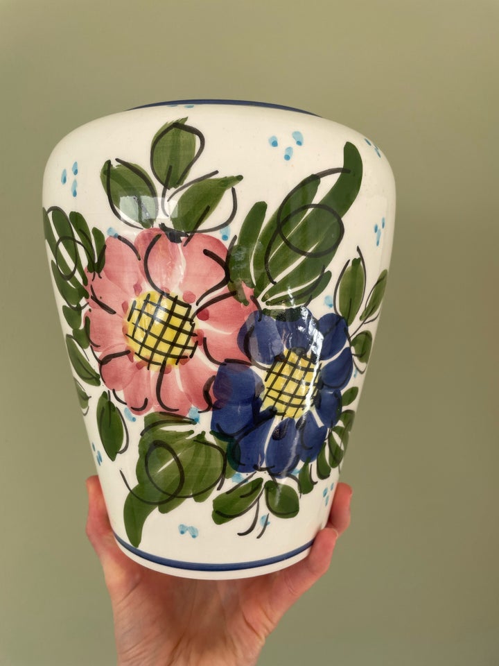 Porcelæn Vase med blomster  