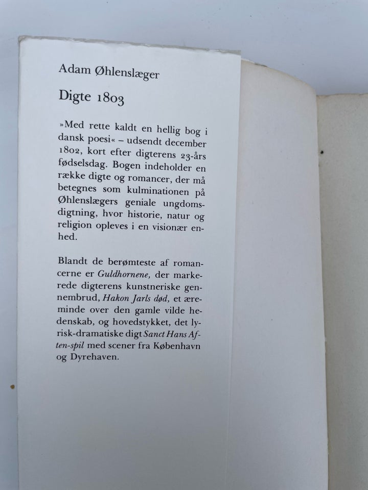 Digte 1803, Adam Øhlenslæger ,