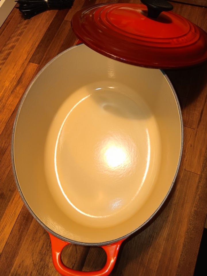 Oval støbejernsgryde, Le Creuset