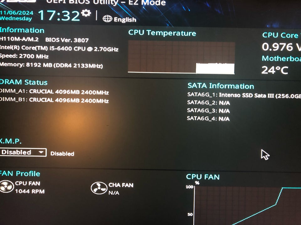 Selvbyg, 8 GB ram, 256 GB harddisk