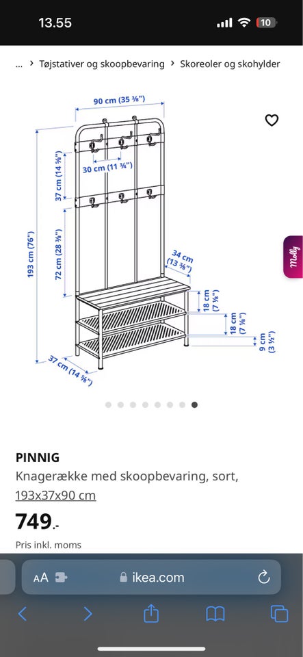 Garderobeskab, Ikea