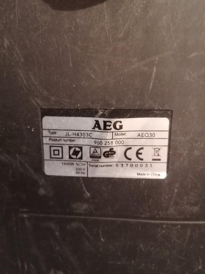 Støvsuger AEG 1400 watt