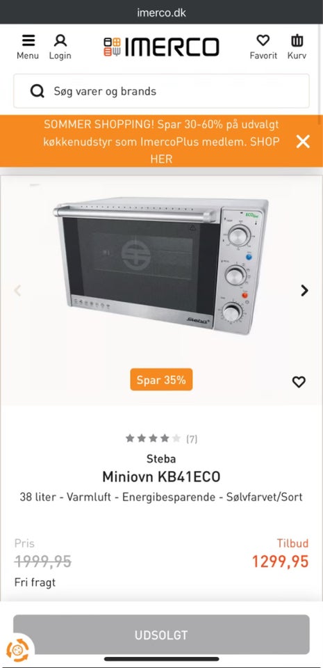 Miniovn andet mærke KB41ECO b: 55