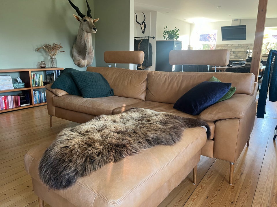 Sofa, læder, 3 pers.