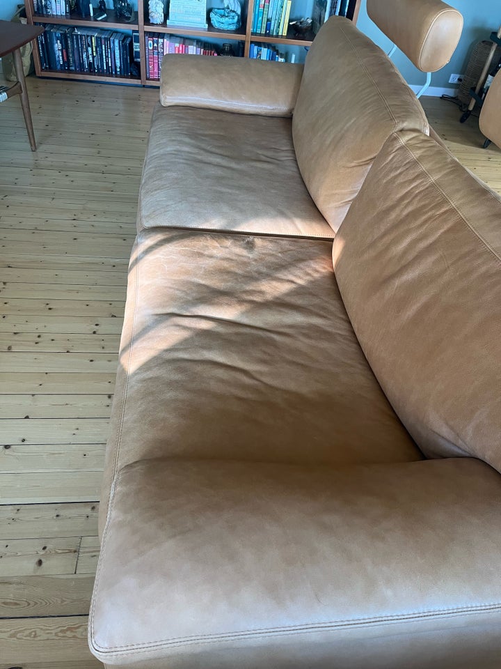 Sofa, læder, 3 pers.