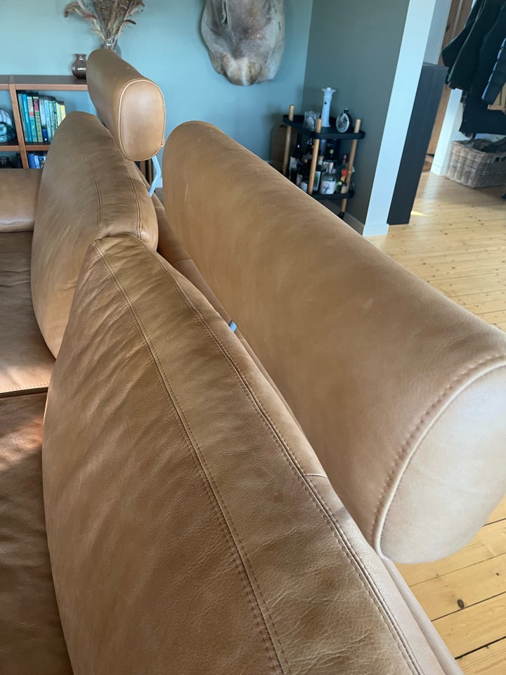 Sofa, læder, 3 pers.