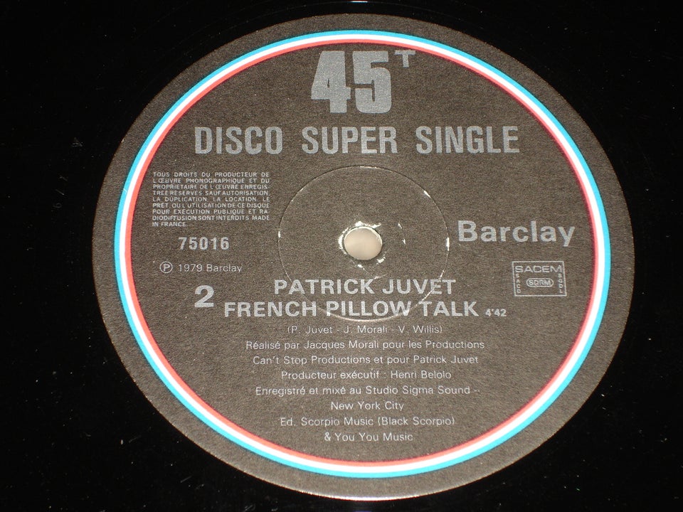 Maxi-single 12", Patrick Juvet (