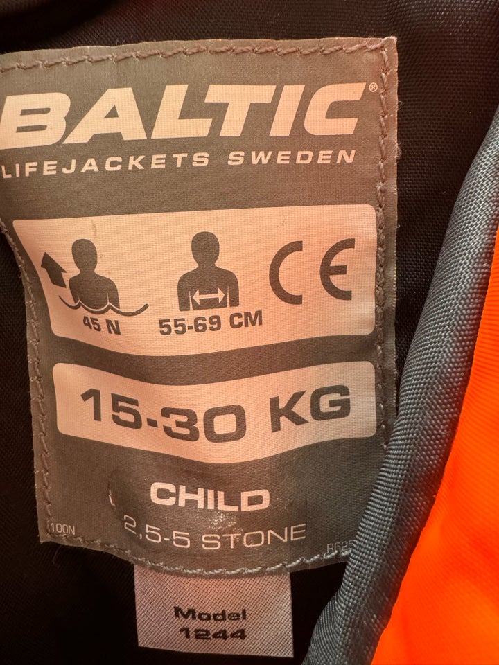 Redningsvest til børn Baltic