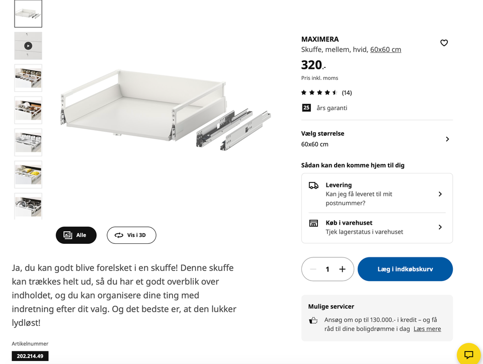 Andet, Ikea Metod Maximera Vedinge