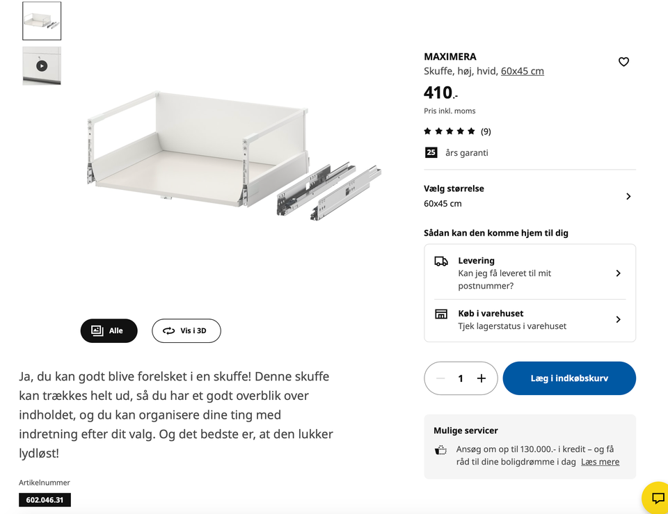 Andet, Ikea Metod Maximera Vedinge