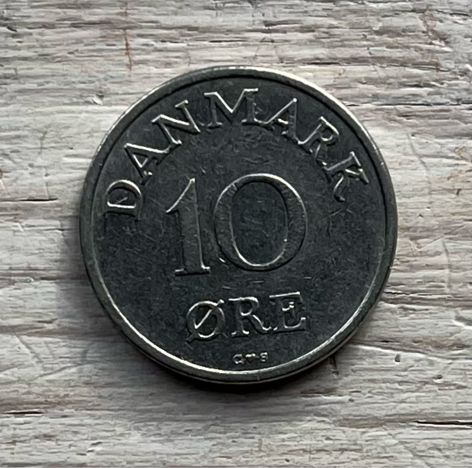 Danmark, mønter, 10 øre