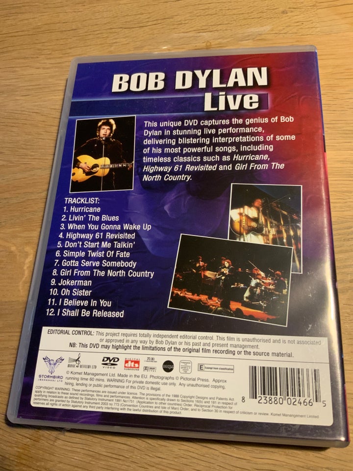 Bob Dylan: Live, folk