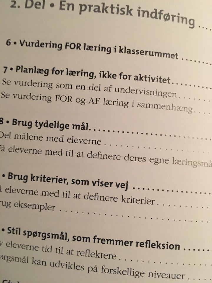 Vurdering for læring i