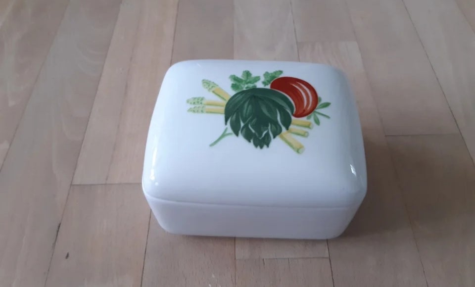 Porcelæn Smørboks/smørskål