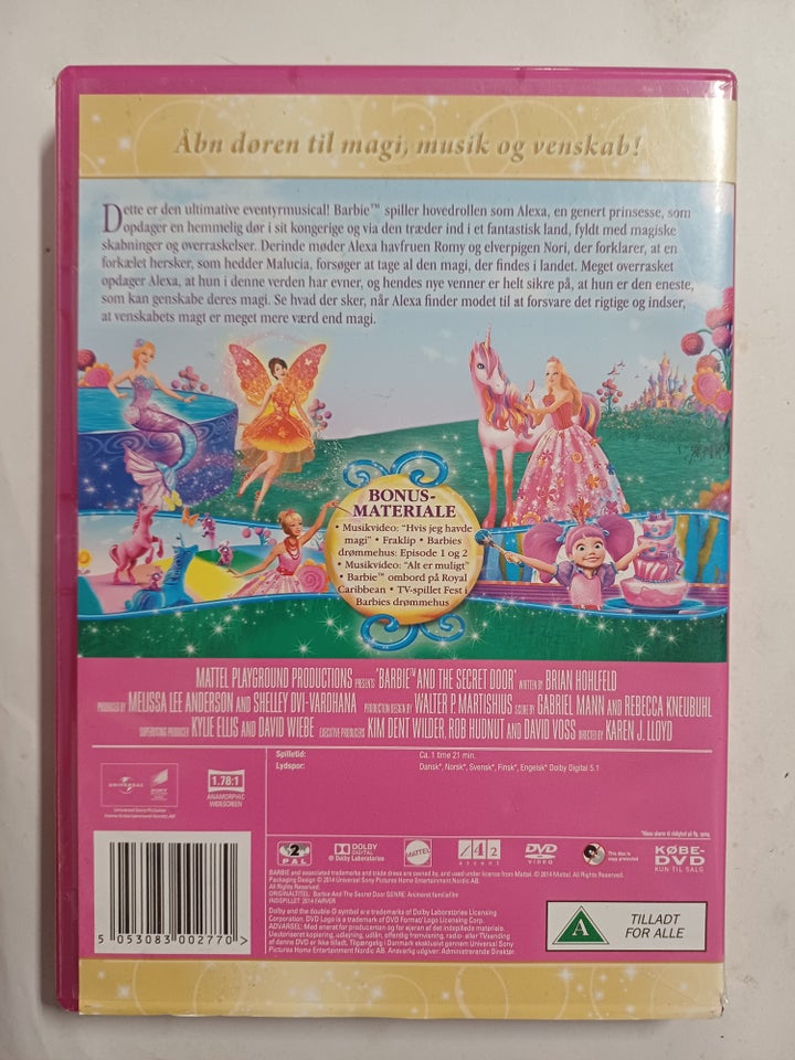 Barbie og den Hemmelige dør DVD