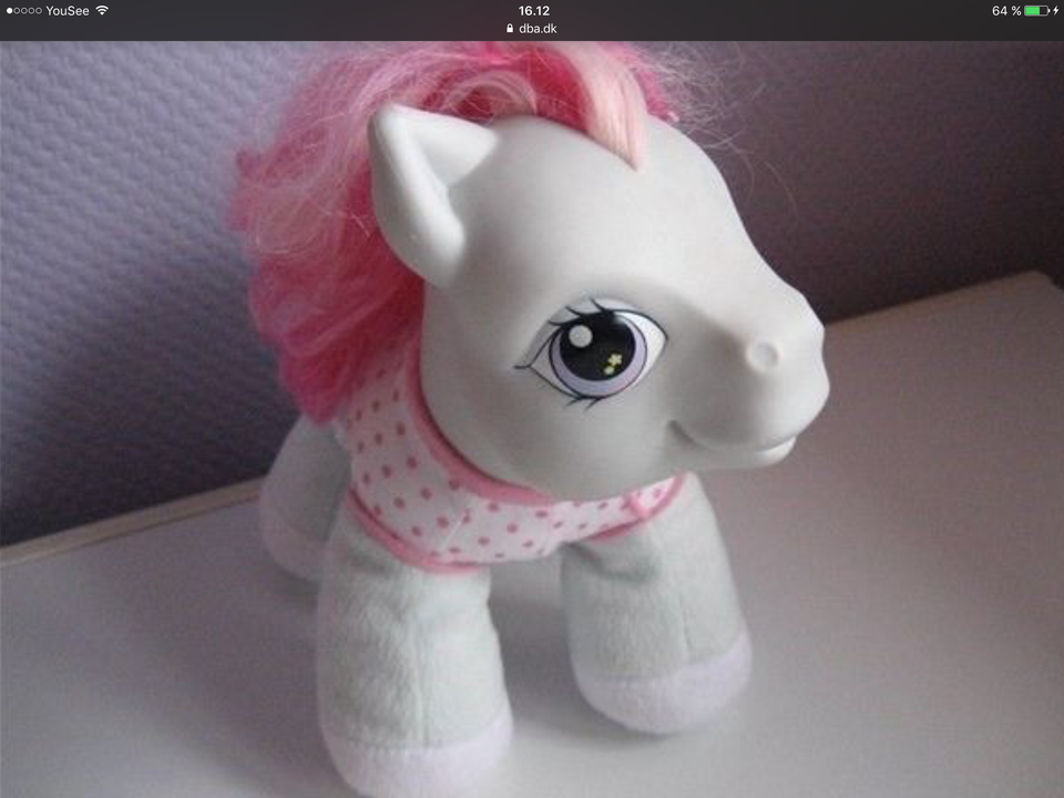 Pony Hest Bamse Dukke Dyr Krammedyr