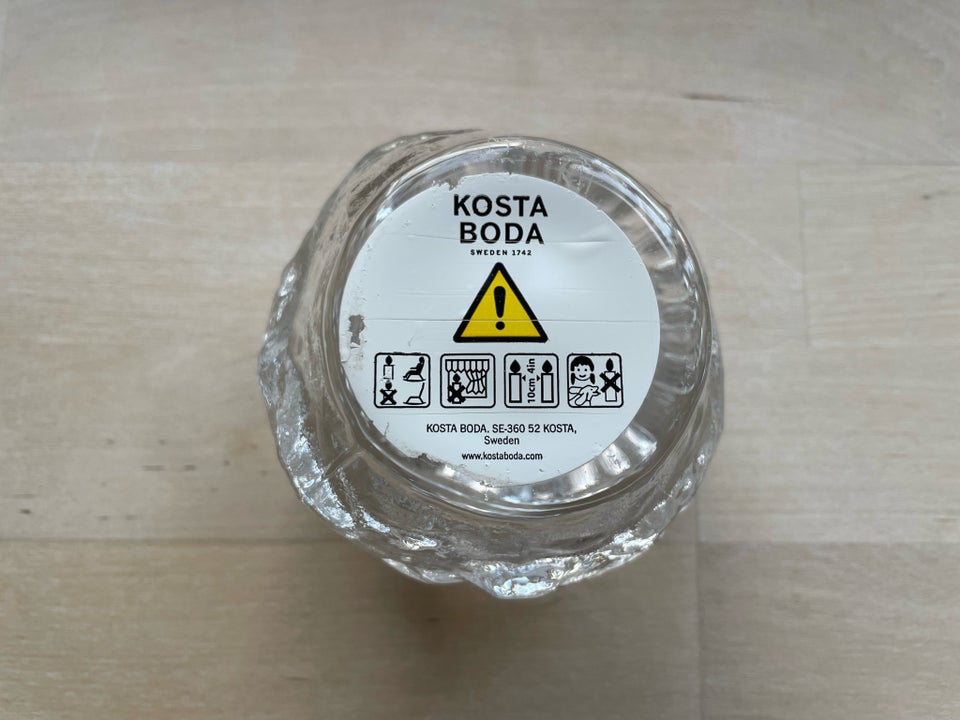 Glas Lysestage Kosta Boda  Kosta