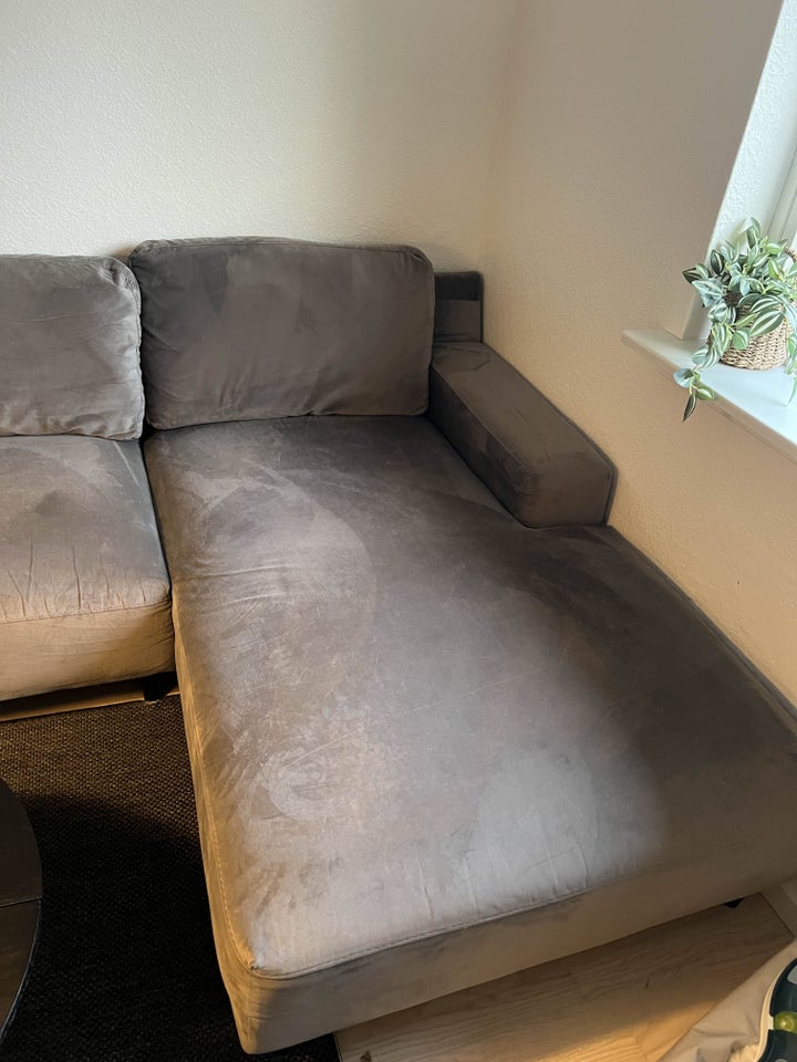 Sofa, velour, 3 pers.