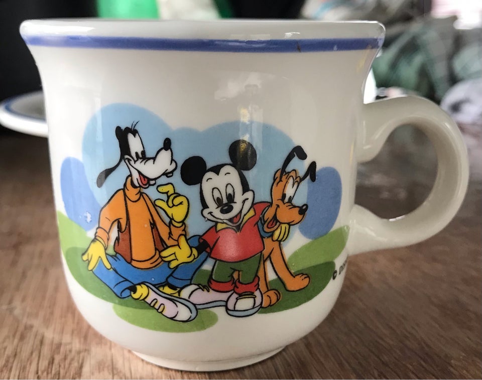 Porcelæn Disney tallerken og kop