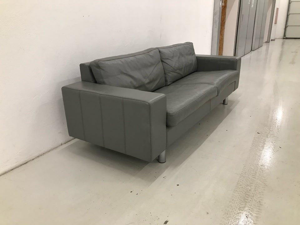 Sofa, læder, 3 pers.