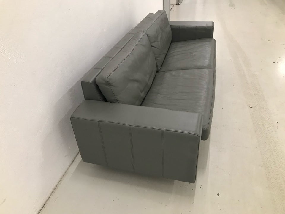 Sofa, læder, 3 pers.