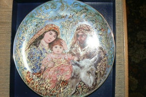 The Edna Hibel Christmas Plate The