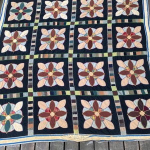 Plaid ægte tæppe Patchwork / uld