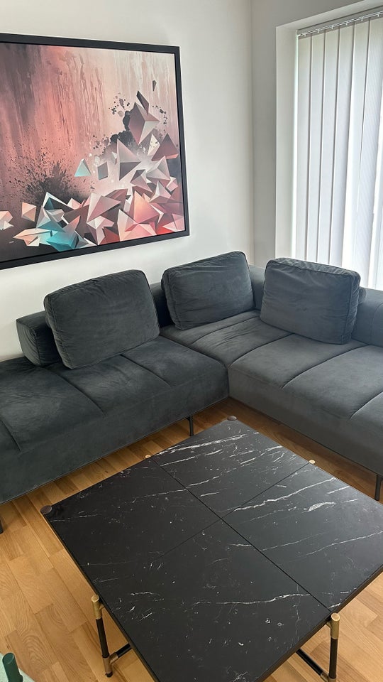 Hjørnesofa, velour, BoConcept