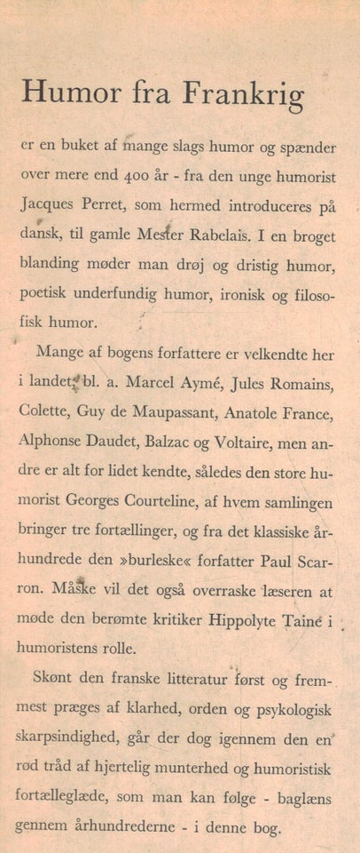 Humor fra Frankrig, -, genre: humor