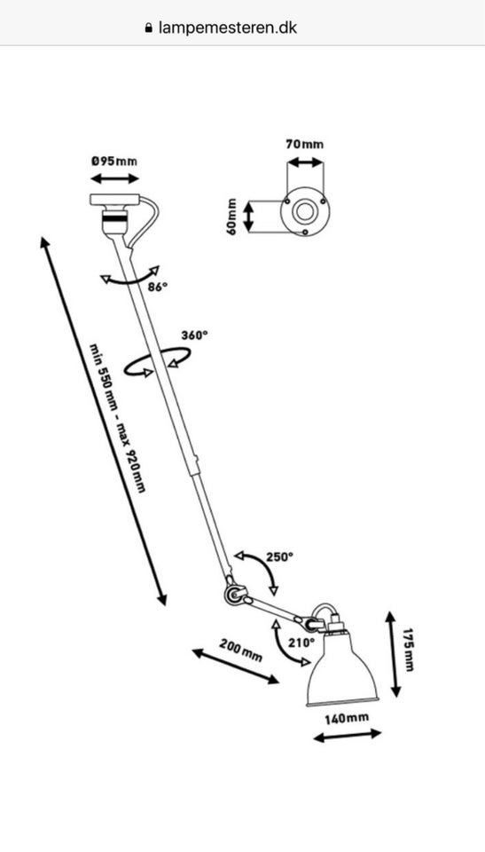 Anden loftslampe, GRAS