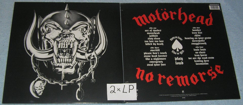 LP, Motörhead , No Remorse 2x Lp