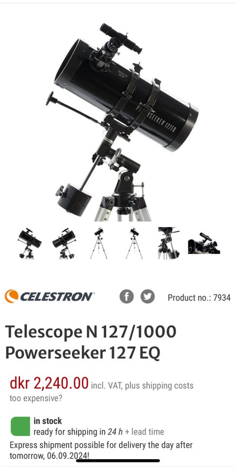 Teleskop Celetron Poweseeker