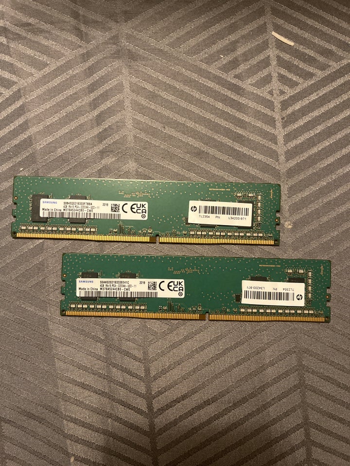 Reservedele, DDR4 RAM 4gb 2x,