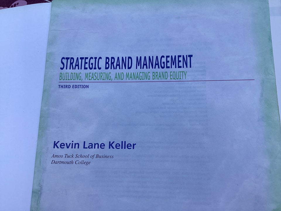 STRATEGIC BRAND MANAGEMENT