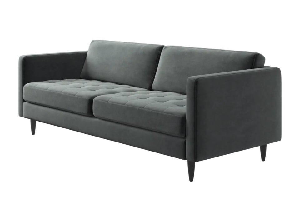 Sofa, velour, 3 pers.