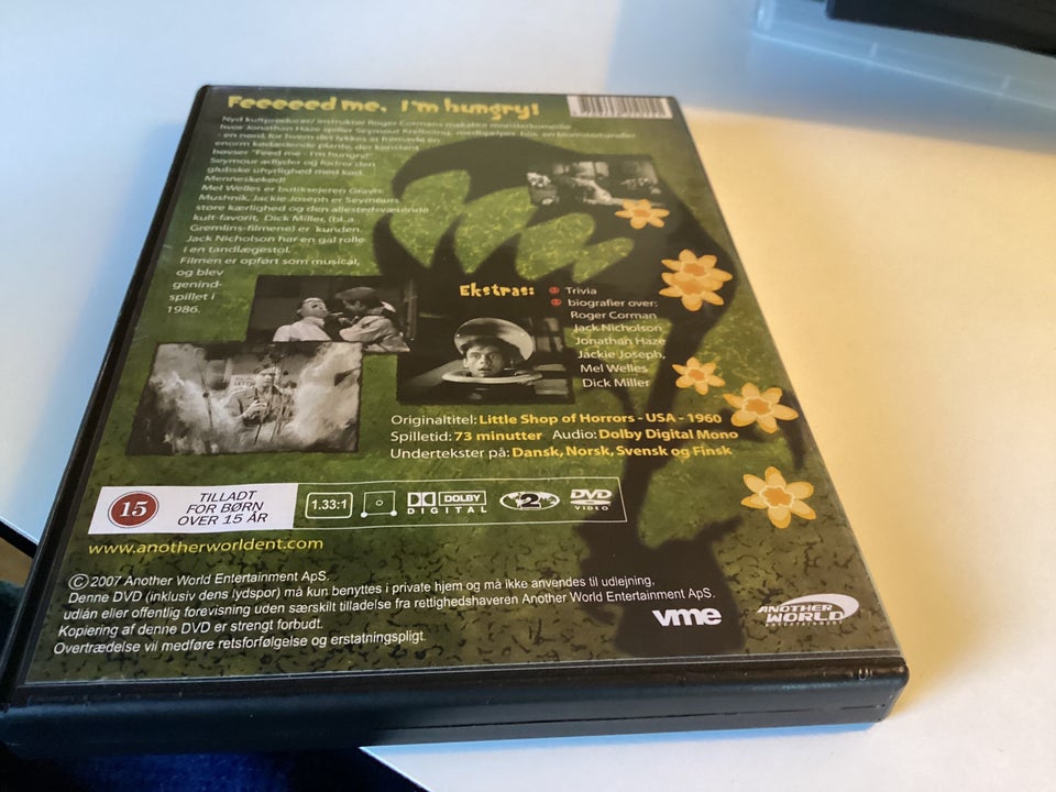 Gys i blomsterbutikken , DVD, gyser