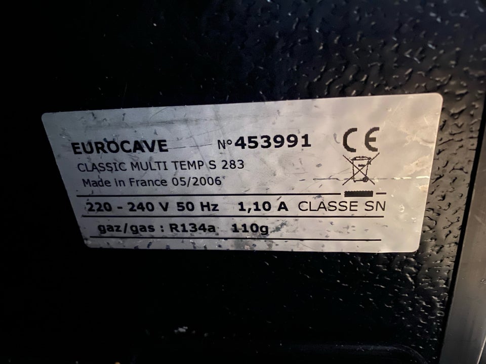 Vinkøleskab andet mærke Eurocave