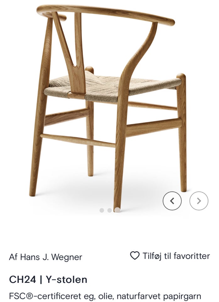 Hans J Wegner CH24 Y-Stol