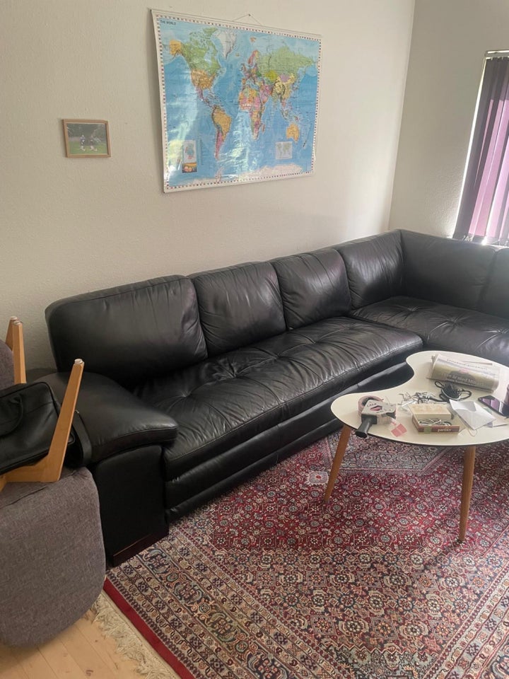 Hjørnesofa, læder