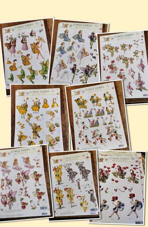 Decoupage Blomster feer / flower