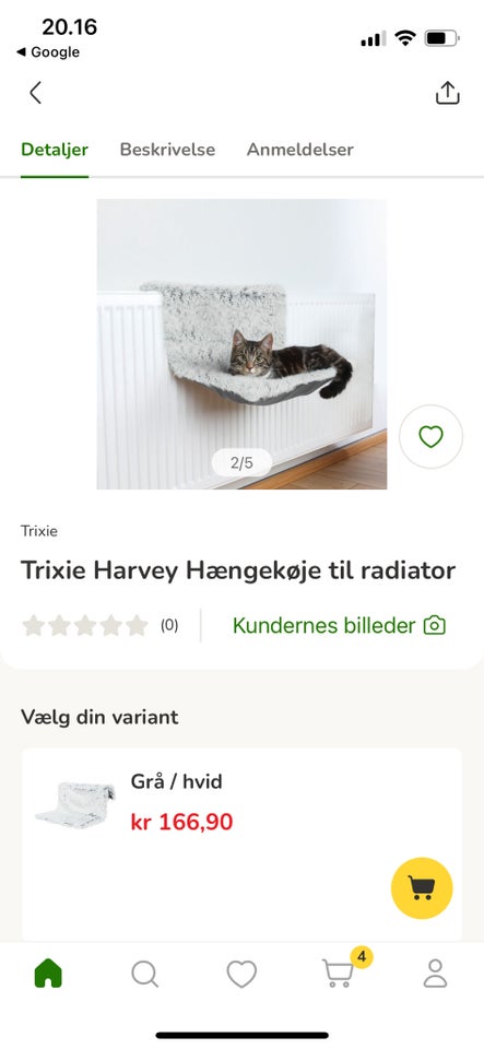 Katteseng, Radiatorseng til kat