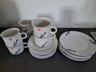 Porcelæn Kaffestel Blå Studio