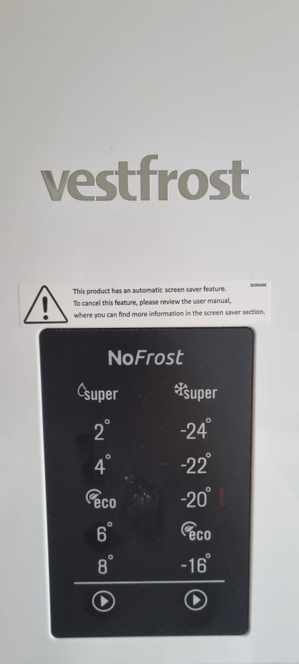 Køle/fryseskab, Vestfrost CI