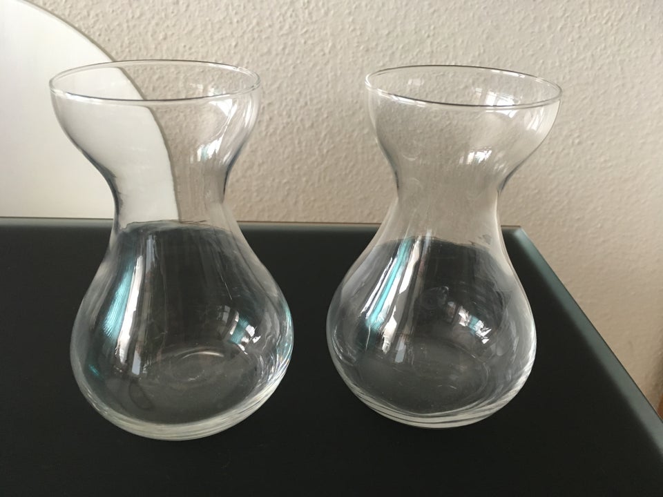 Glas, 2 hyacintglas - klart glas