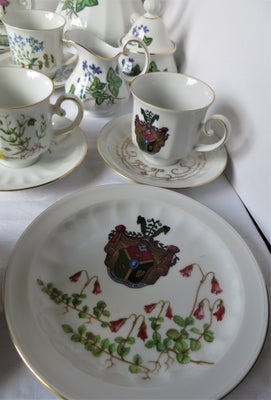 Porcelæn Kaffestel blomster