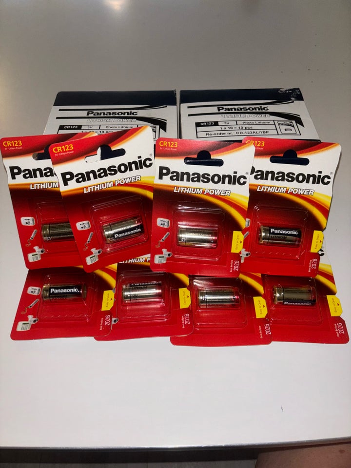 Panasonic lithium batteri CR123,