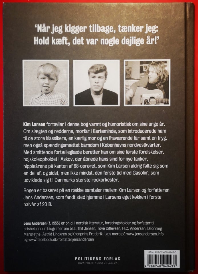 KIM LARSEN, Mine unge år, genre: