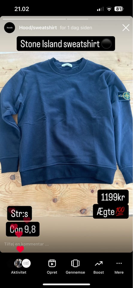 Sweatshirt Stone Island str S