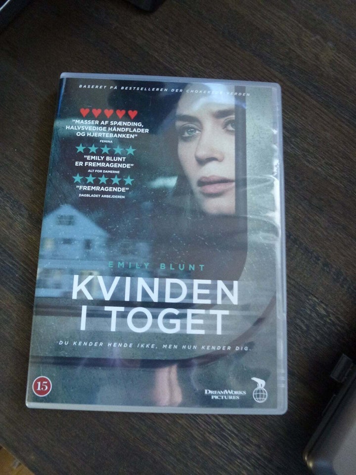 Kvinden i toget, DVD, krimi