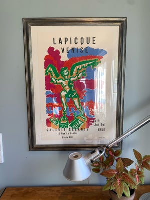 Litografisk vintage plakat